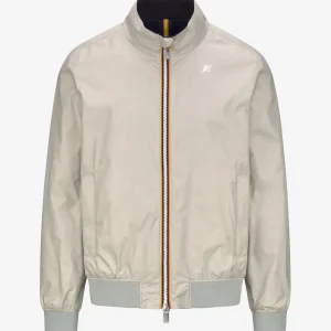 Arsene Plus.2 Omkeerbaarbeigelt-Blauw D>K-WAY Clearance