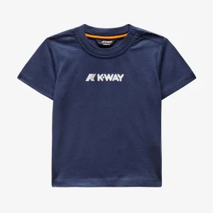 E. Pete Logoblauw Indigo>K-WAY Fashion